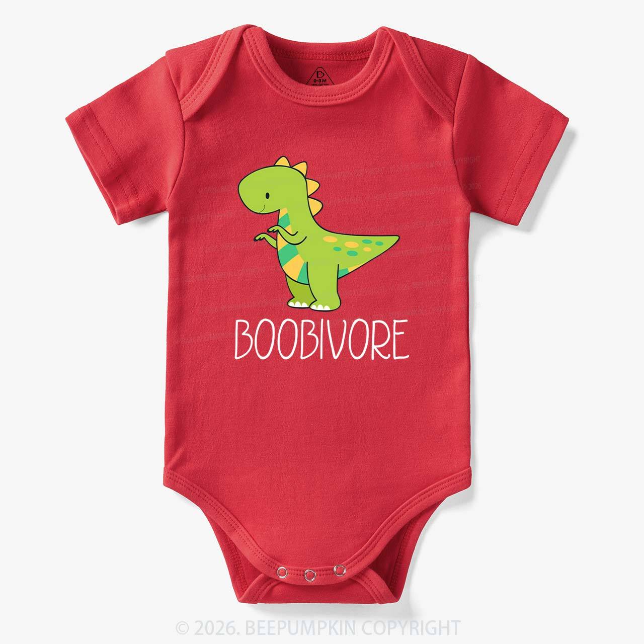 Funny Boobivore Dinosaur Bodysuit