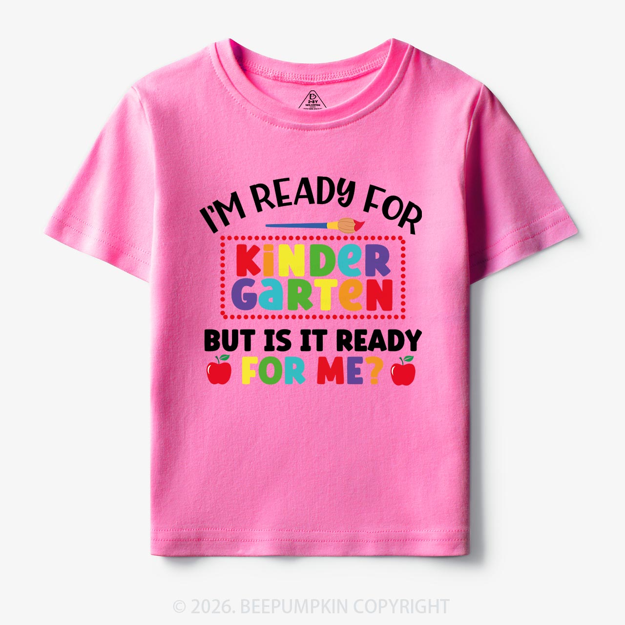 I'm Ready For Kindergarten Back To School Kids Shirts