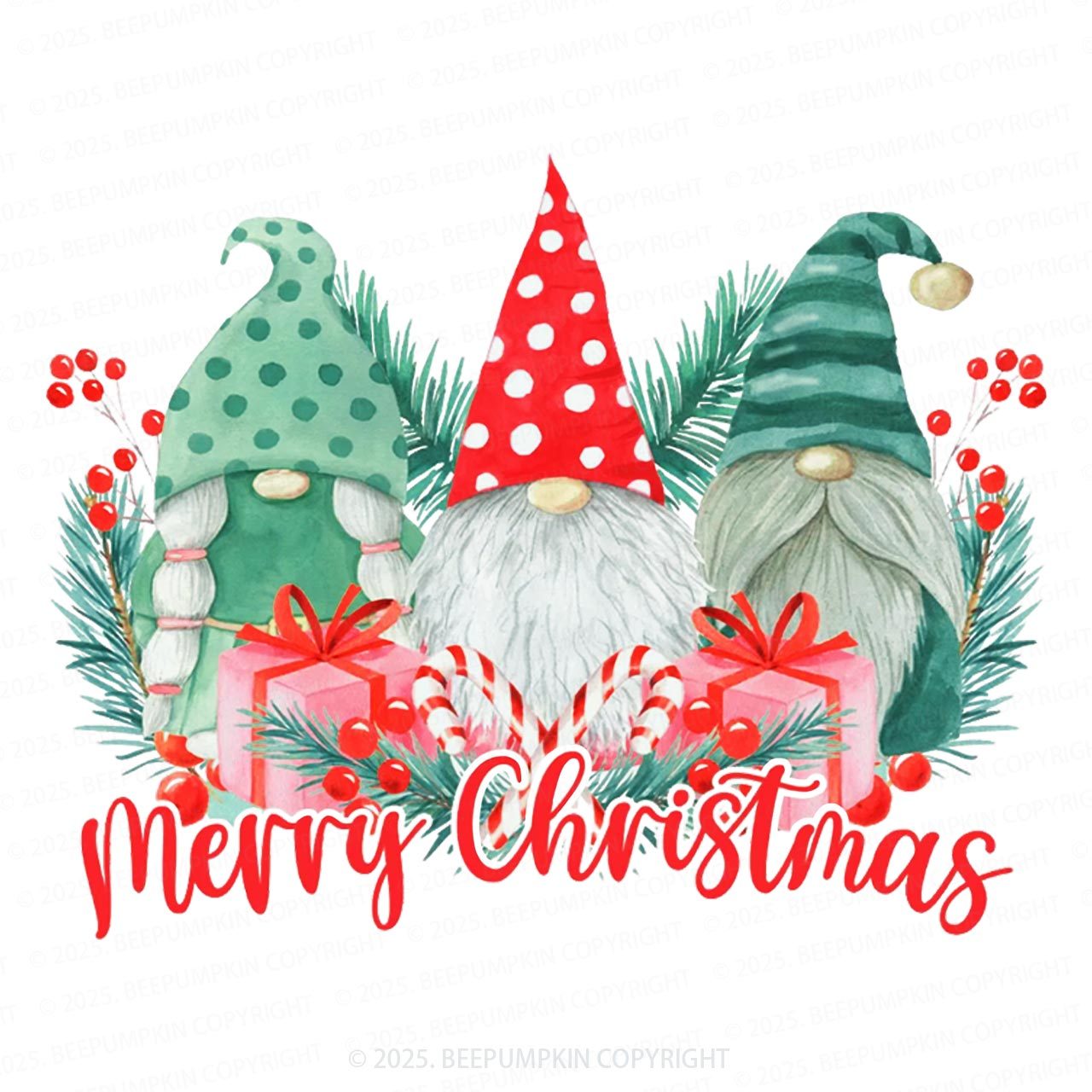 Holiday Gnome Family Matching Gnomes Pajamas Beepumpkin