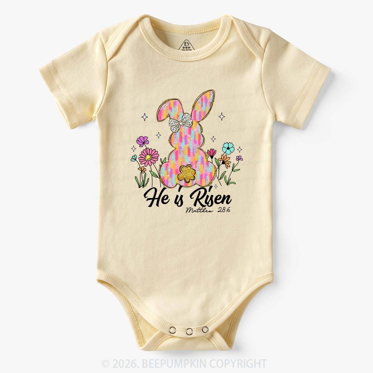 Pastel Easter Christian Baby Bodysuit