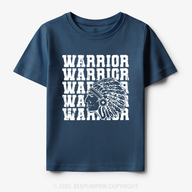 Personalized Warrior Mascot Toddler&Kid's Tees Beepumpkin