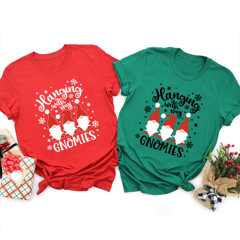 Hanging With My Gnomies Matching Christmas Shirts