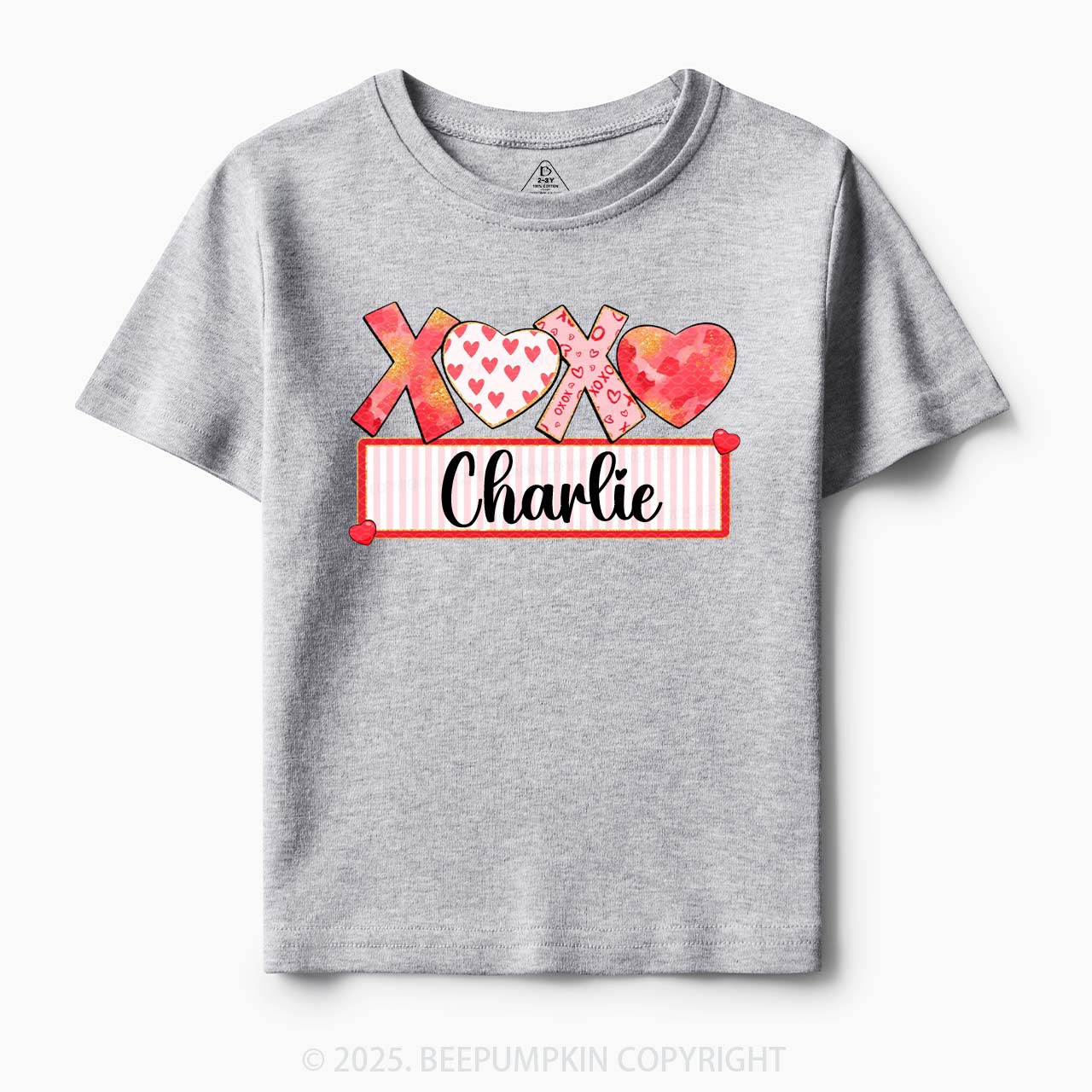 Personalized Xoxo Name Toddler&Kid's Tees Beepumpkin
