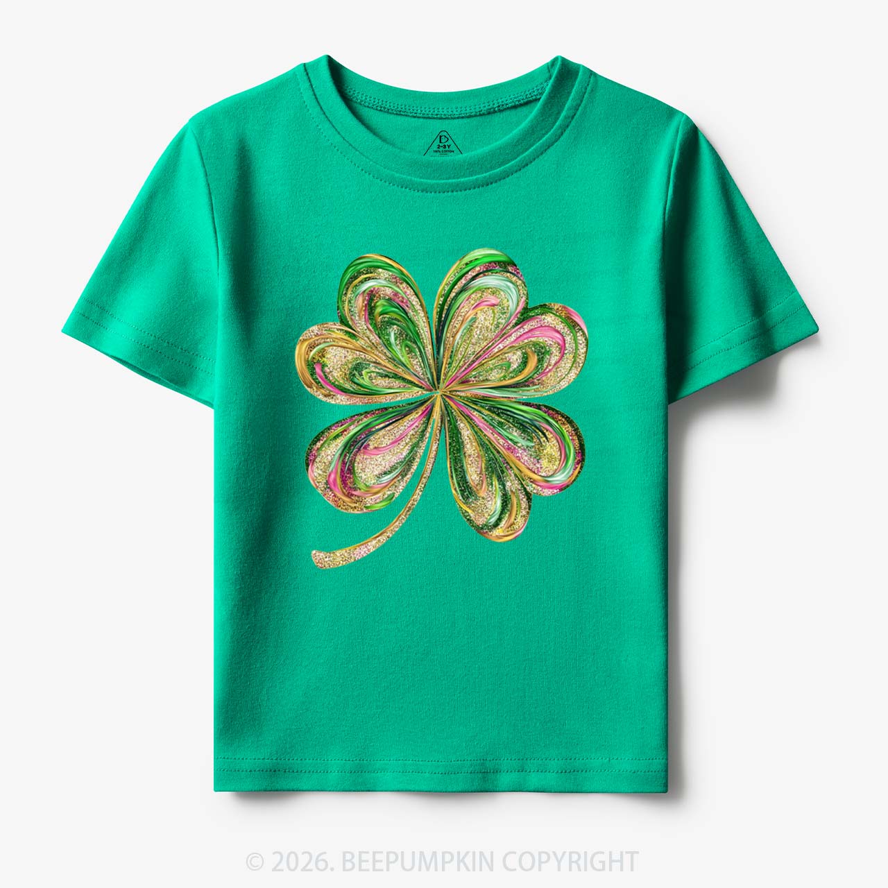 Retro Lucky Shamrock St Patrick's Day Toddler&Kid's Tees Beepumpkin