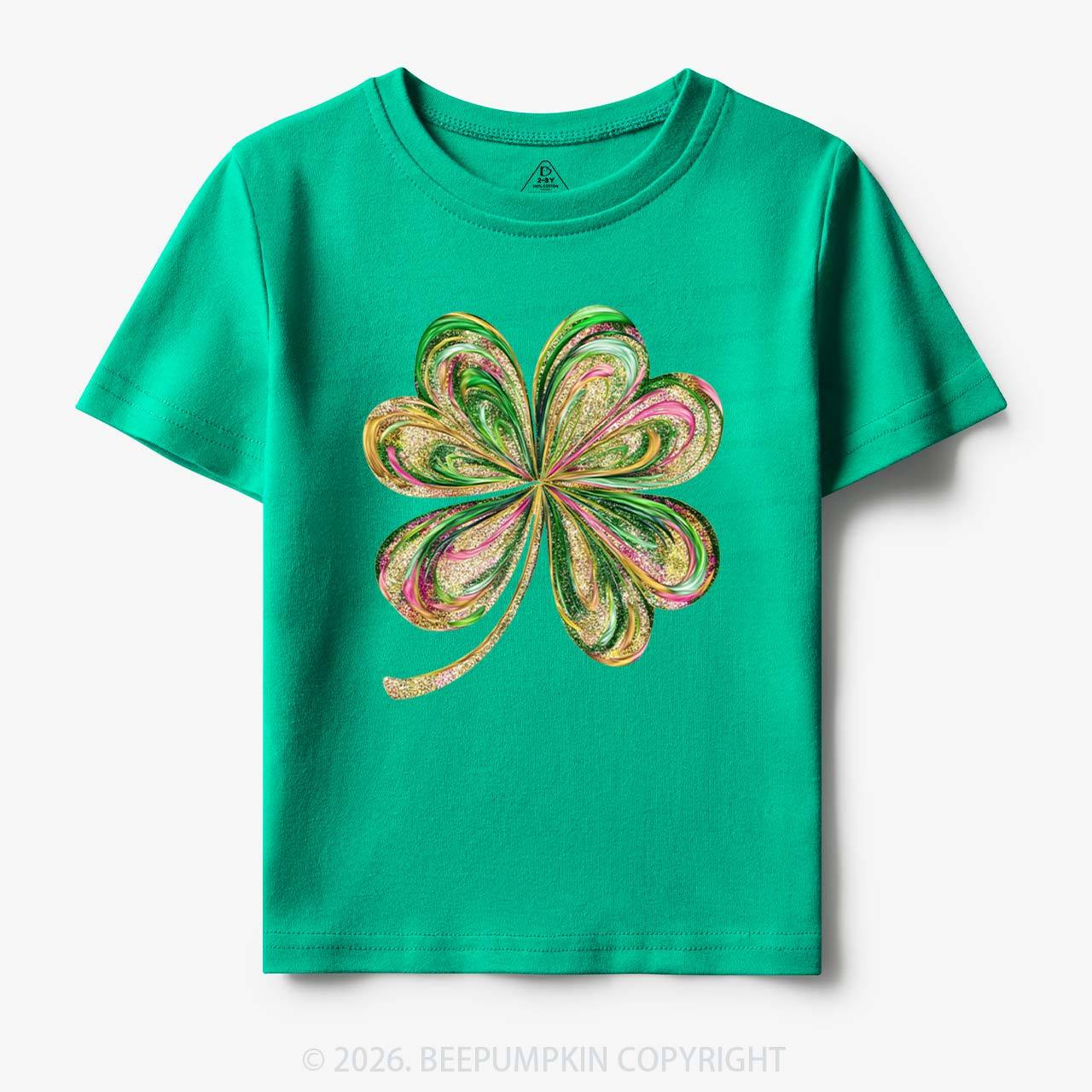 Retro Lucky Shamrock St Patrick's Day Toddler&Kid's Tees Beepumpkin