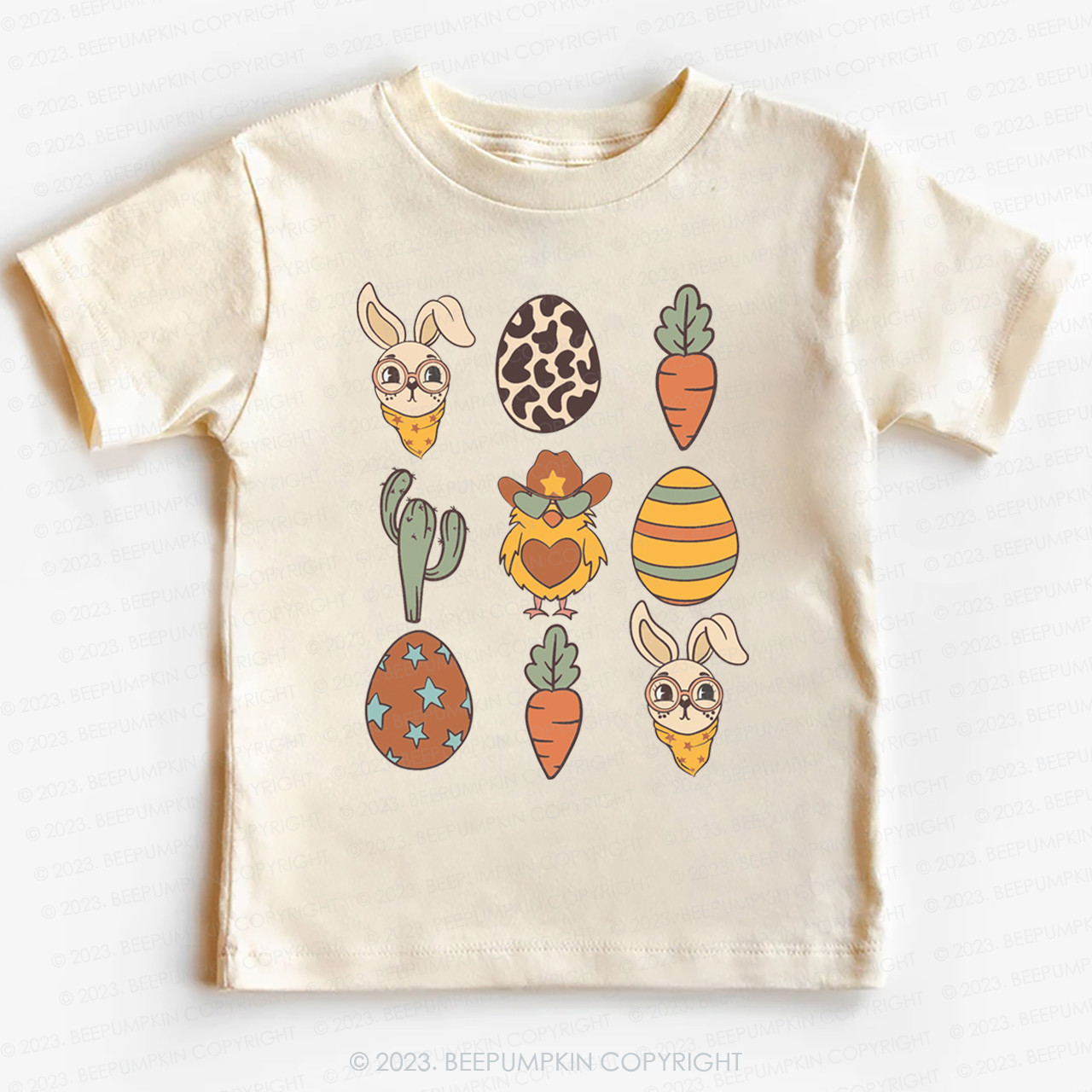 Hoppy Western Easter Carrot Eggs -Toddler Tees