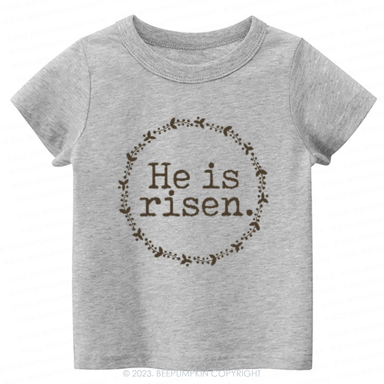 He Is Risen Faith Based Easter-Toddler Tees