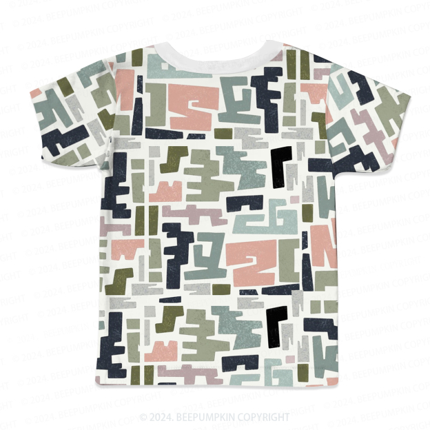 Irregular Colorful Geometry All Over Print Kids Tees