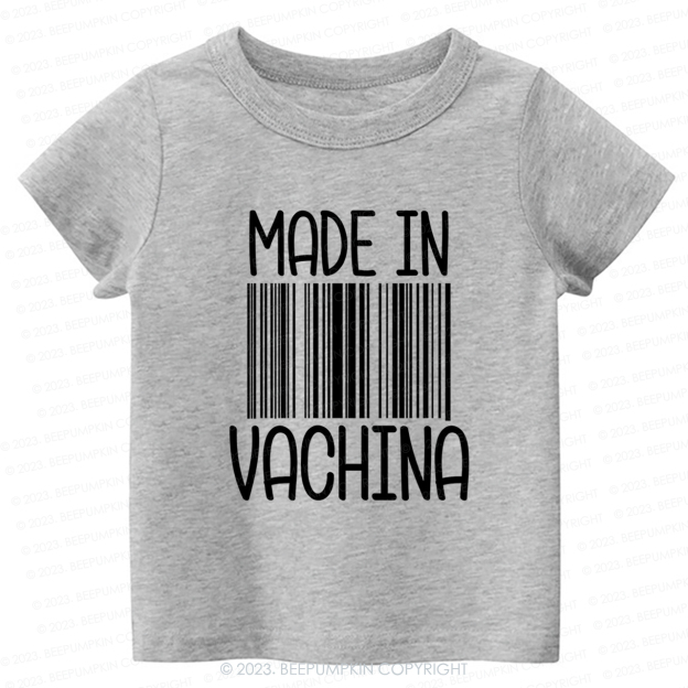 Funny Made In Vachina Kids Shirt