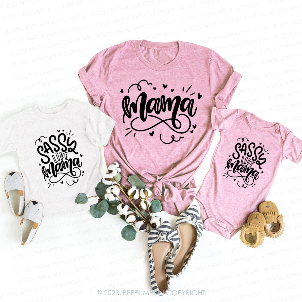 Sassy Like Mama T-Shirts For Mom&Me