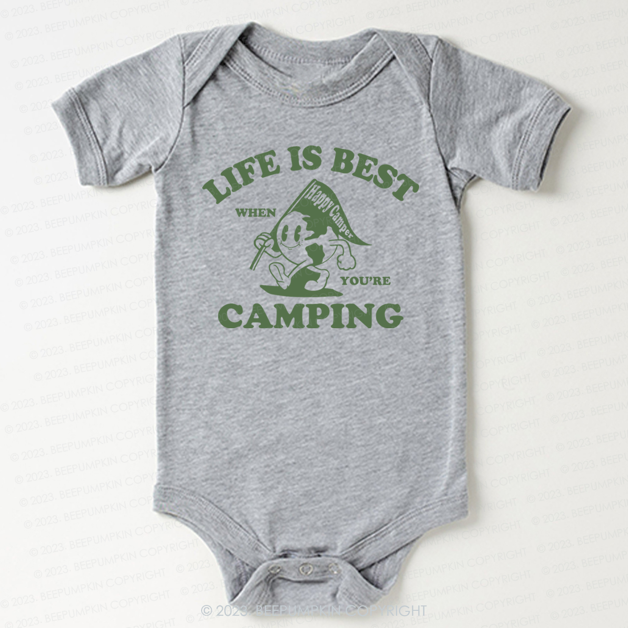 Life Is Best When You're Camping  Bodysuit For Baby