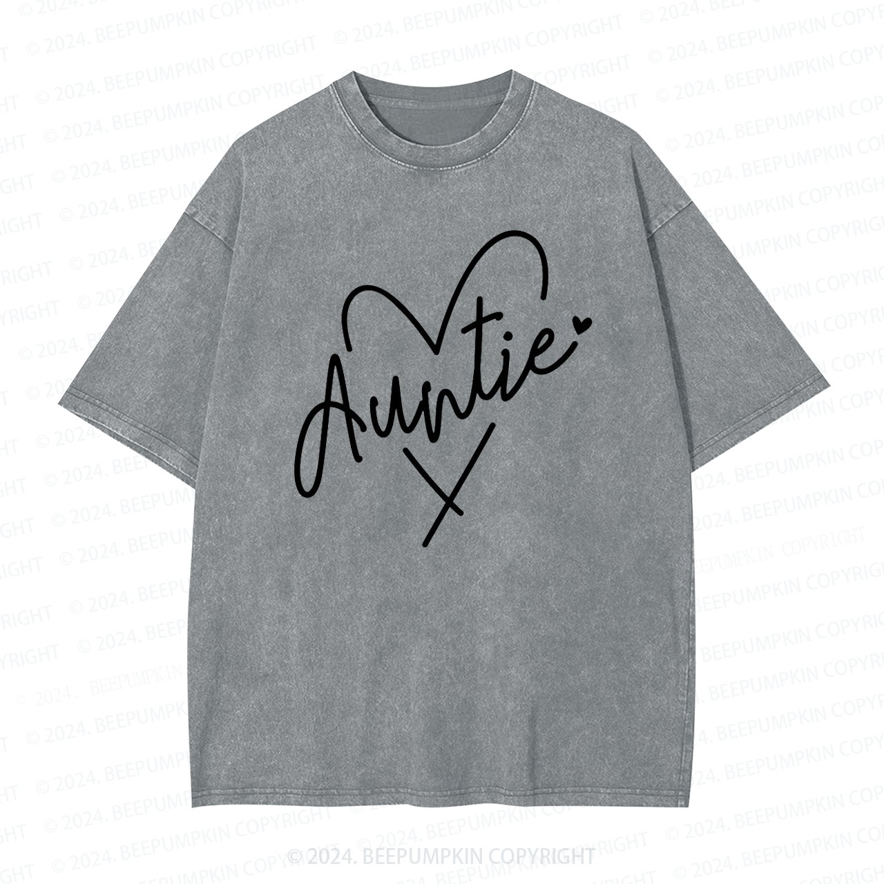 Auntie Heart Auntie Washed Tees