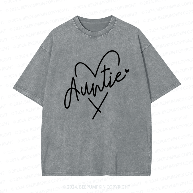 Auntie Heart Auntie Washed Tees