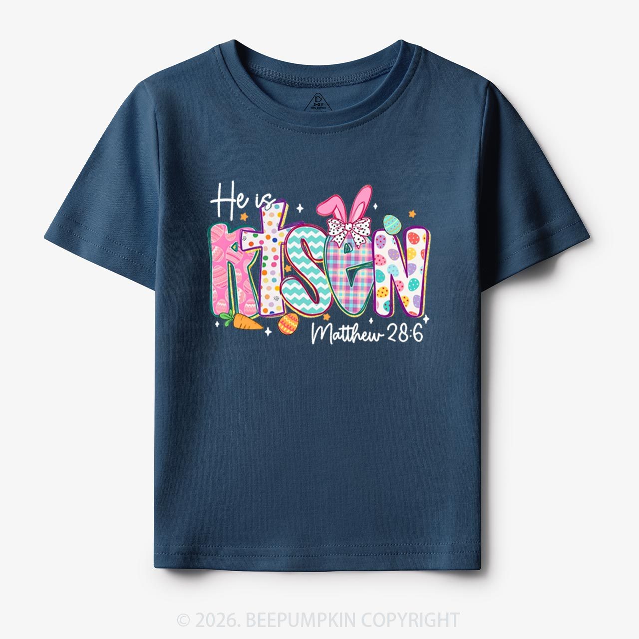 He Is Risen Christian Easter Toddler&Kid's Tees