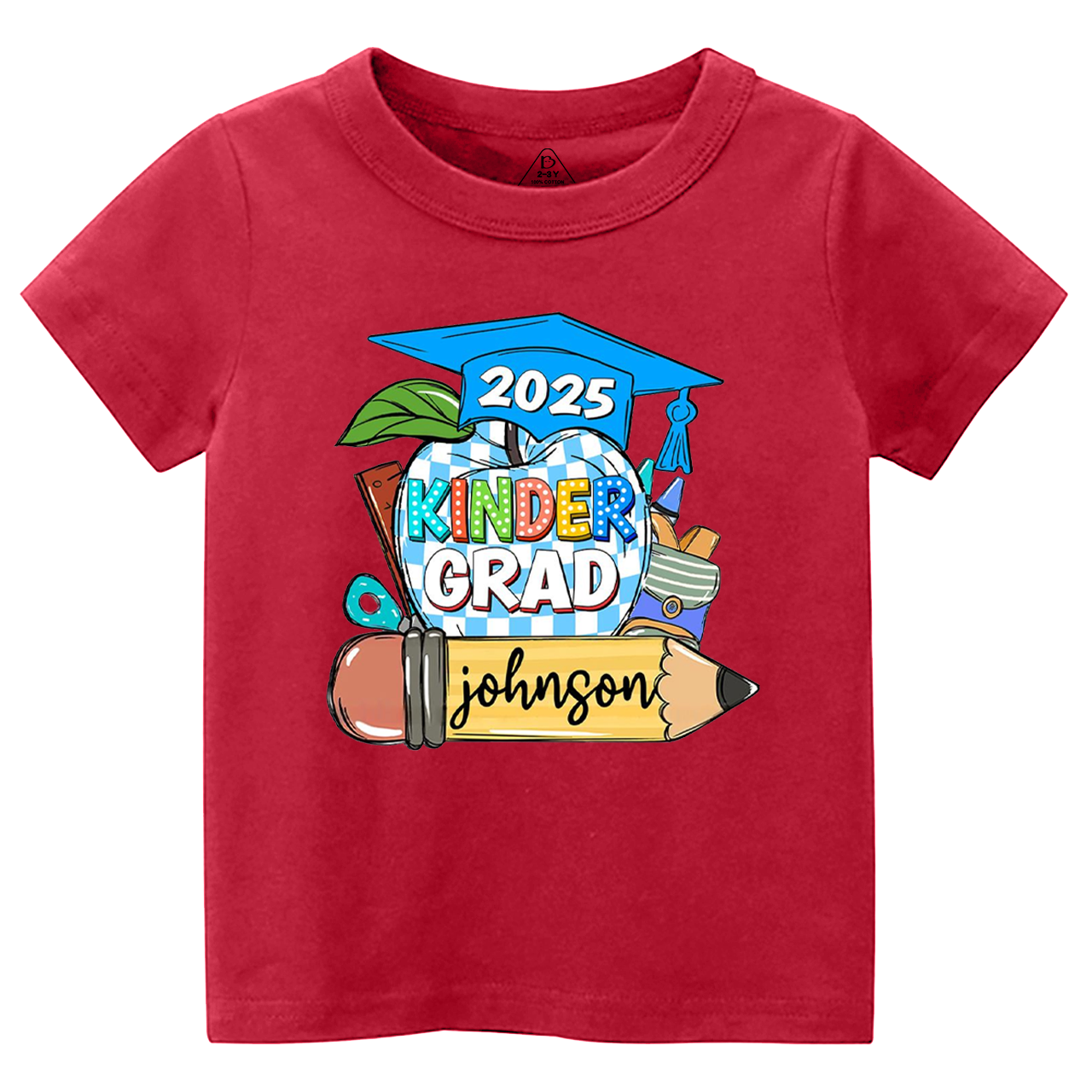 Personalized Kindergarten Graduation Toddler&Kid's Tees Beepumpkin 