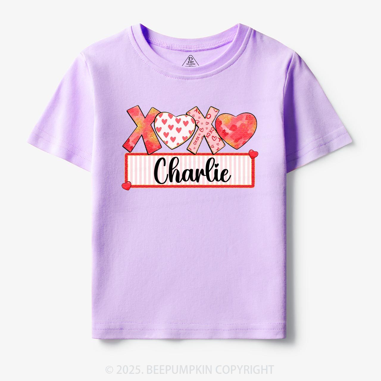 Personalized Xoxo Name Toddler&Kid's Tees Beepumpkin