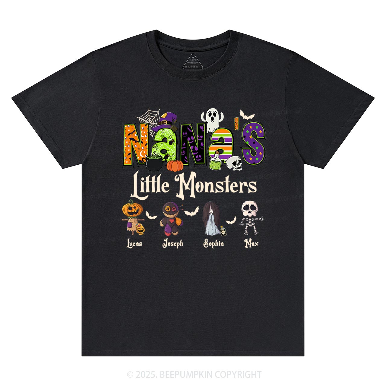 Personalized Nana's Little Monsters T-Shirts Beepumpkin