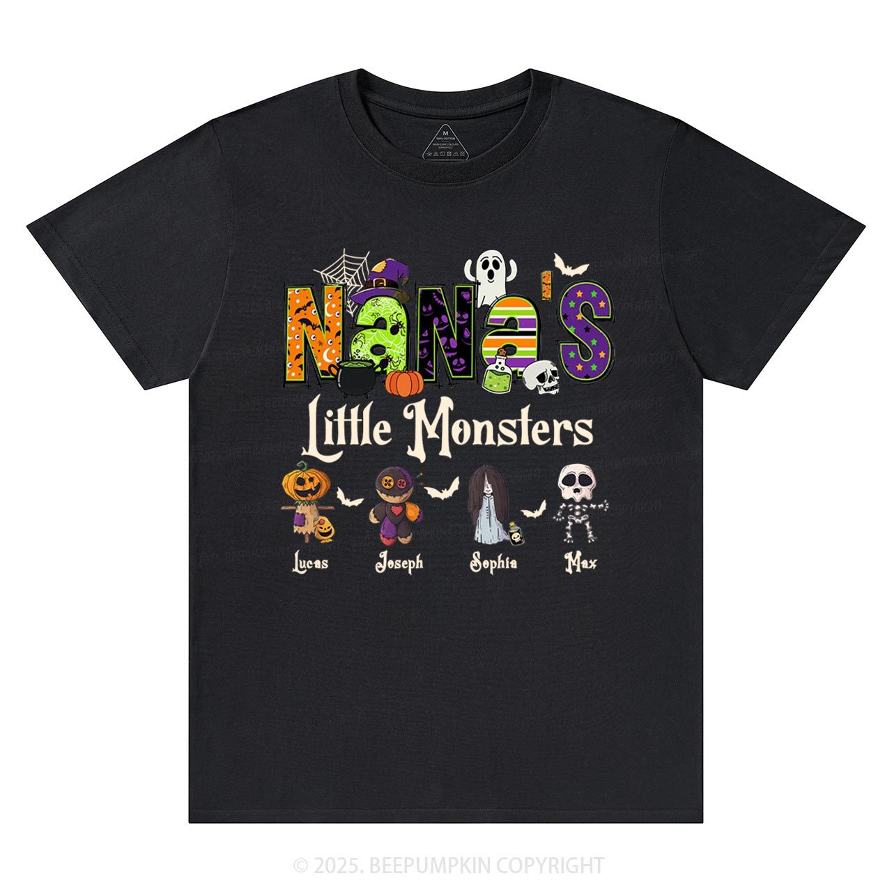 Personalized Nana's Little Monsters T-Shirts Beepumpkin