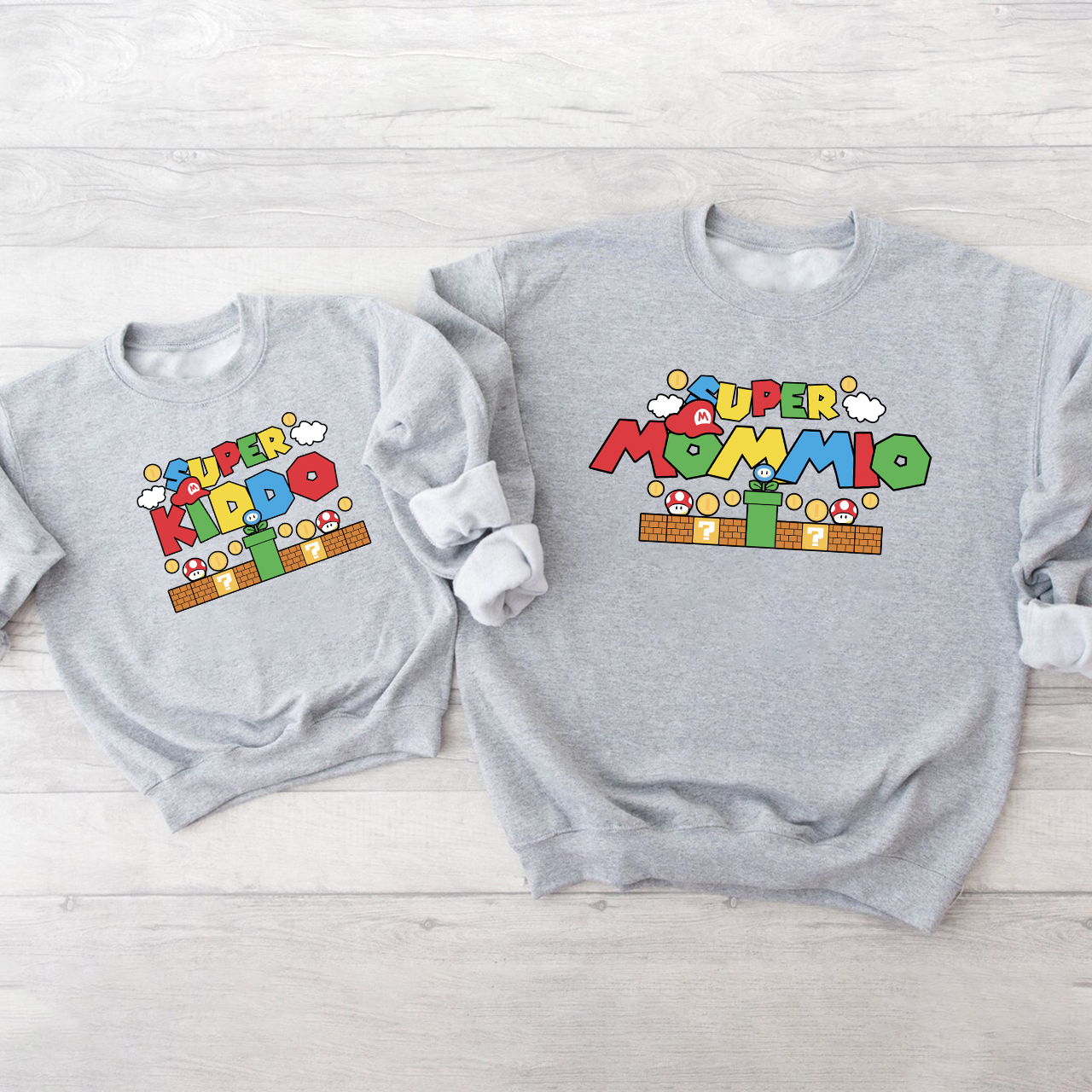 Super Family Game Matching Sweatshirts