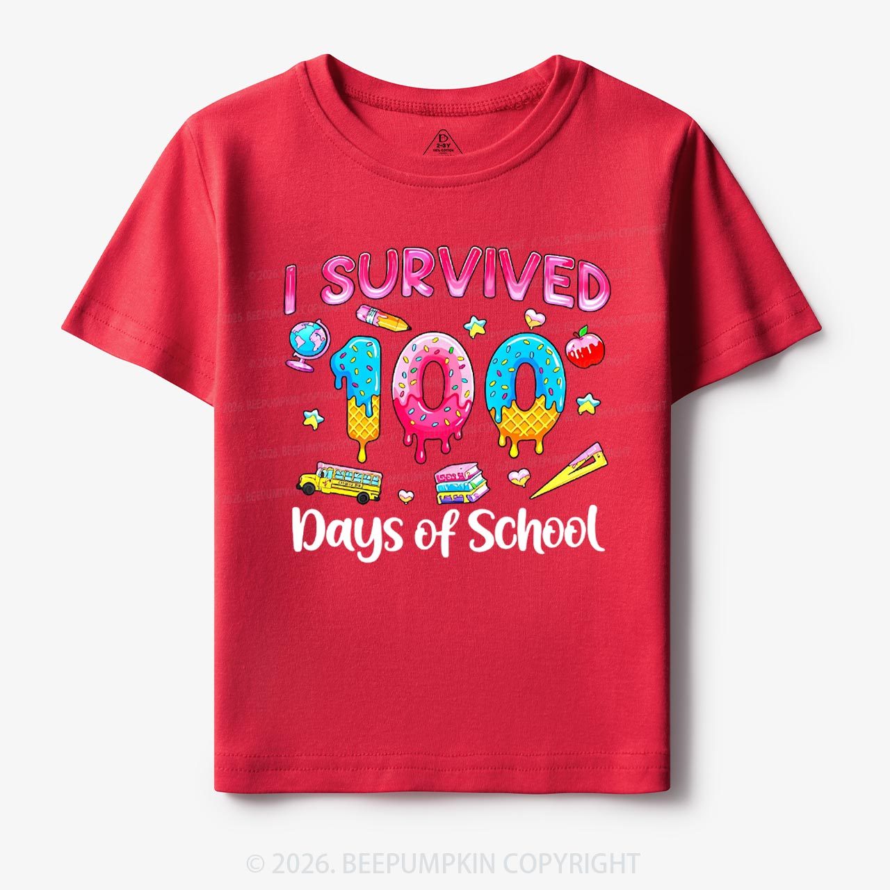 Sweet Survivor 100 Days Of School Toddler&Kid's Tees