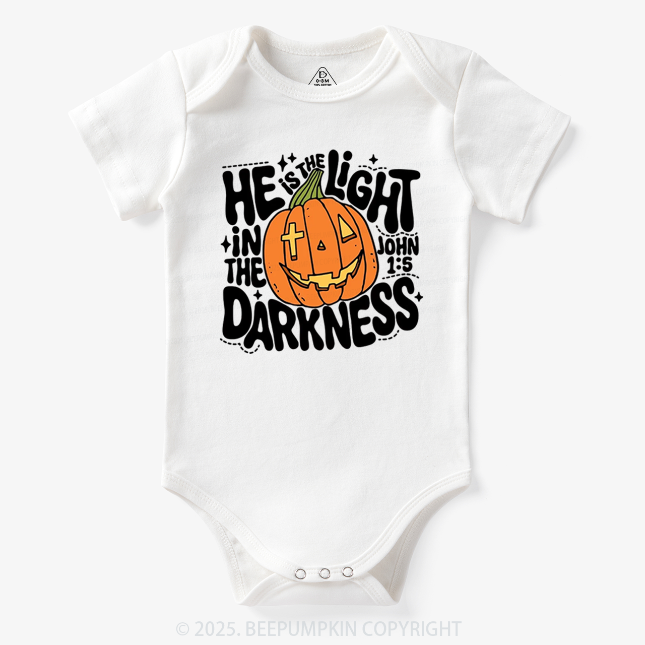 He Is The Light In The Dark Halloween Bodysuit Beepumpkin