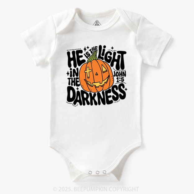 He Is The Light In The Dark Halloween Bodysuit Beepumpkin