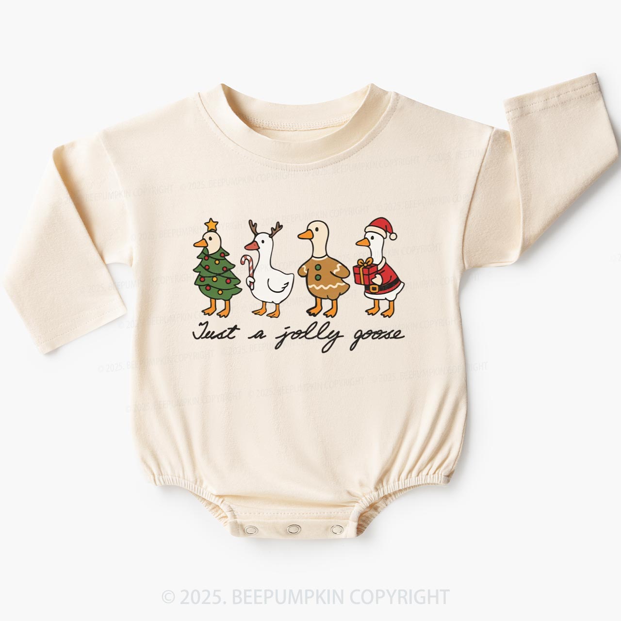 Just A Jolly Goose Baby Bubble Romper Beepumpkin