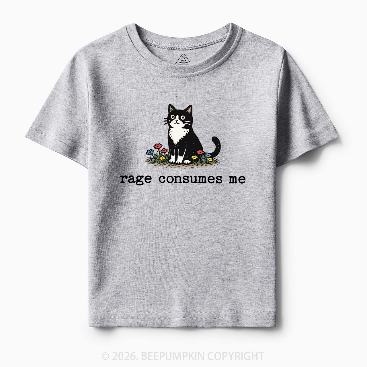 Funny Cat Rage Consumes Me Toddler&Kid's Tees
