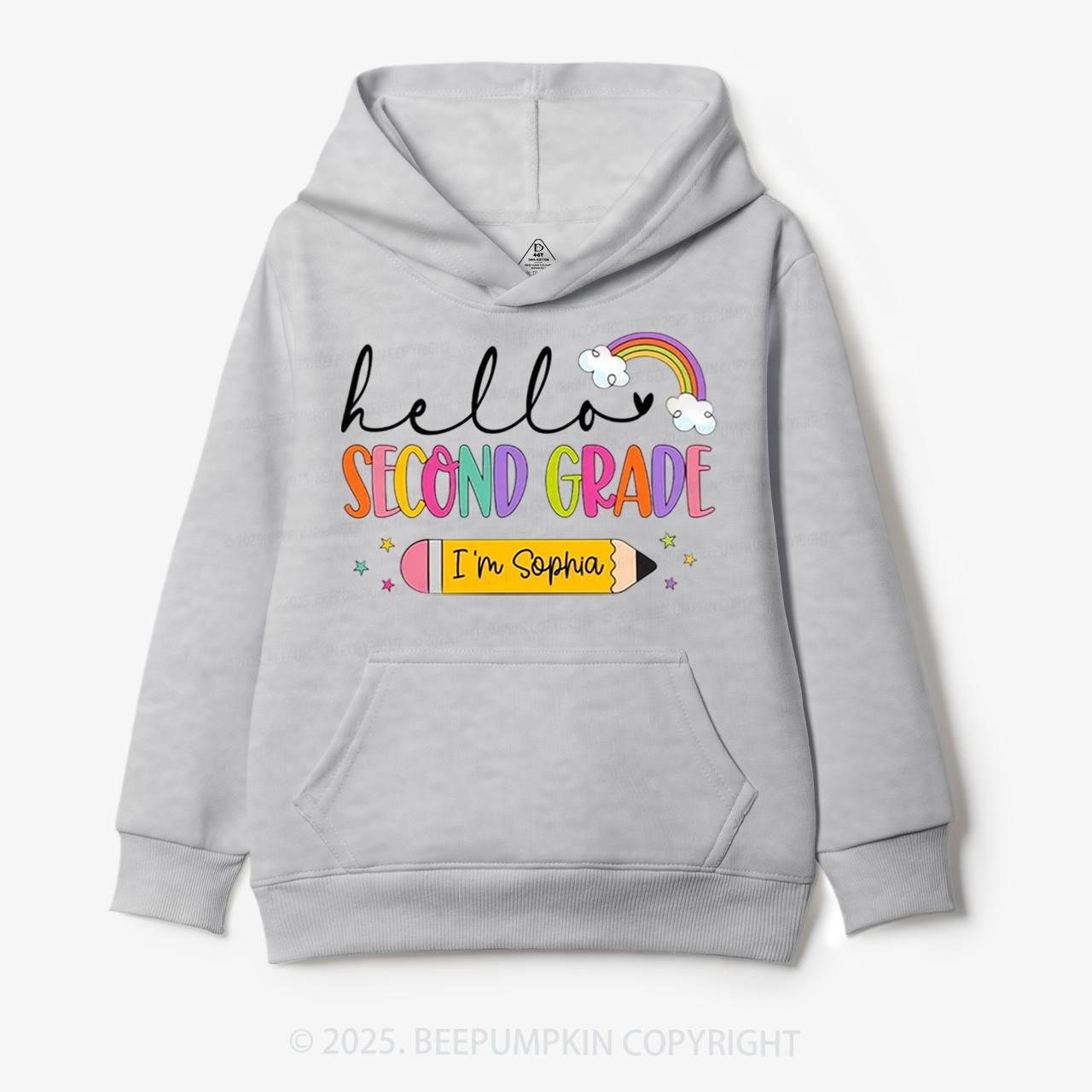 Personalized Hello Back To School Kid's Hoodies Beepumpkin