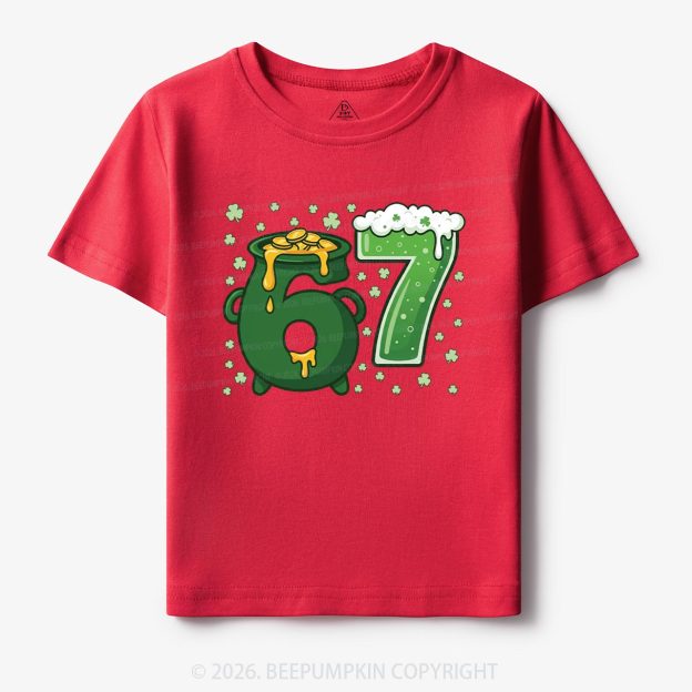 Six Seven St Patrick's Day Toddler&Kid's Tees Beepumpkin