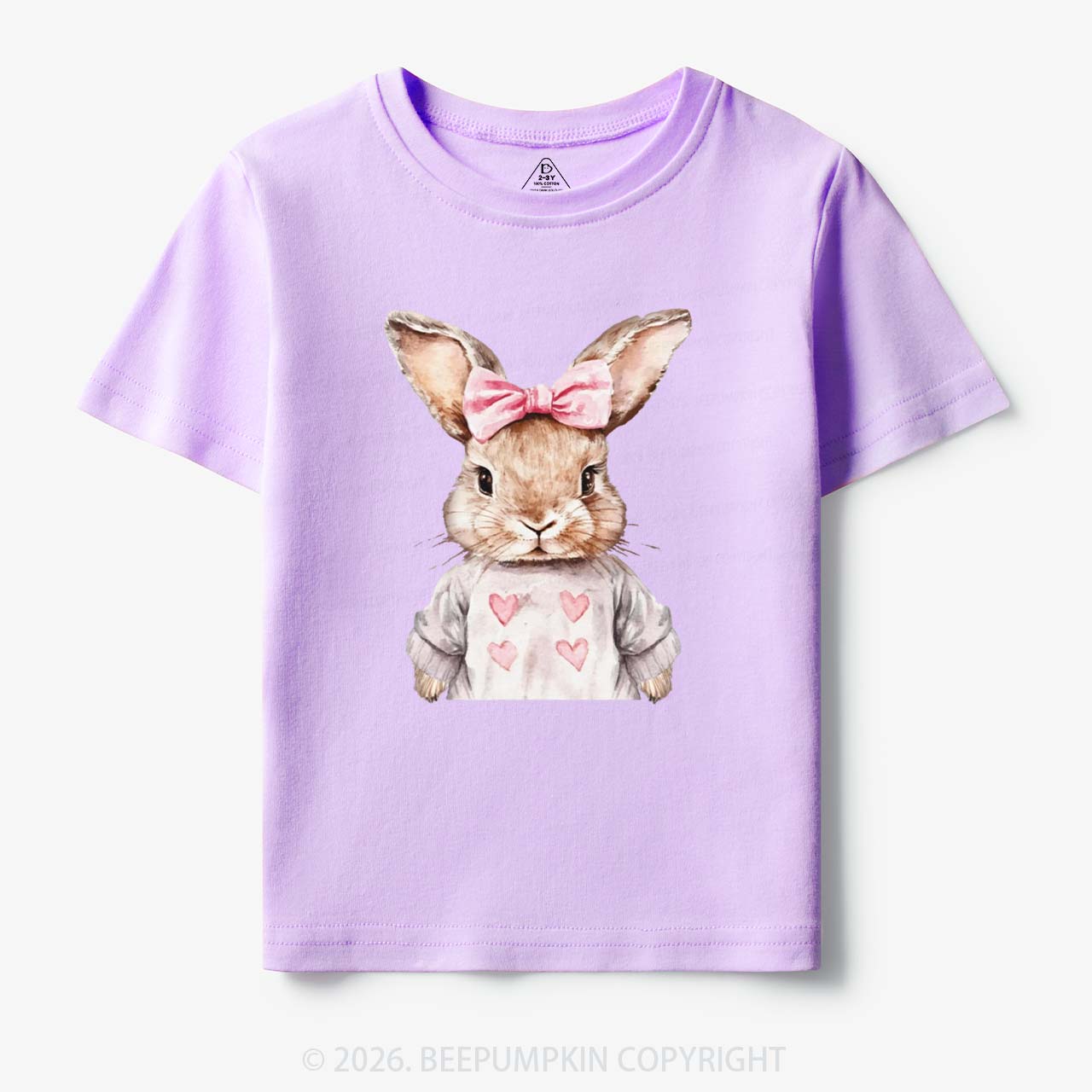 Sweet Bow Bunny Easter Toddler&Kid's Tees