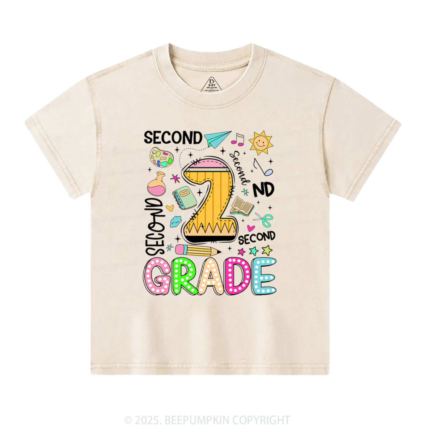 Personalized Pencil & Play Toddler&Kids Washed Tees