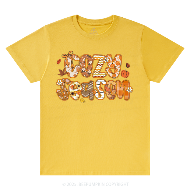 Cozy Season Fall T-Shirts Beepumpkin 