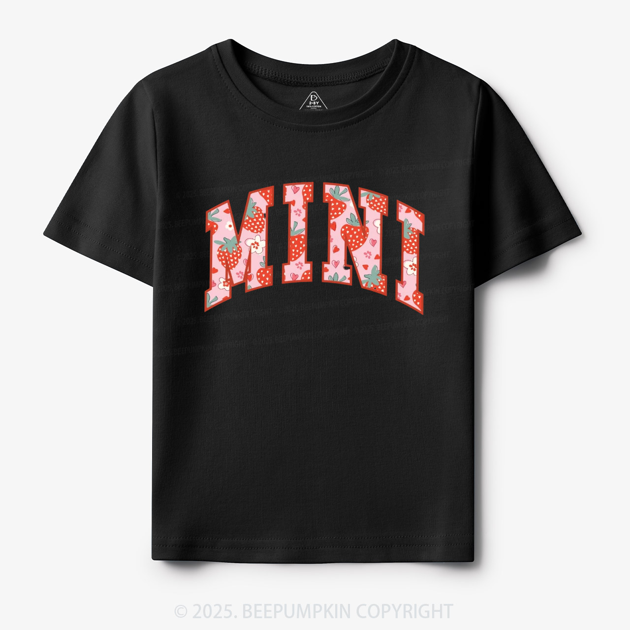 Happy Mini Strawberry Toddler&Kid's Tees Beepumpkin