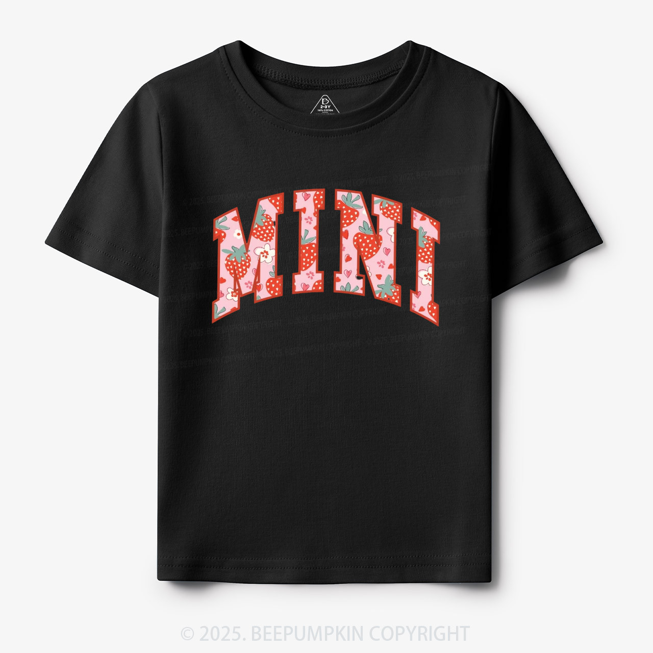 Happy Mini Strawberry Toddler&Kid's Tees Beepumpkin