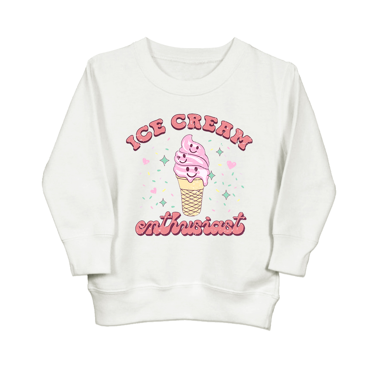 Ice Cream Enthusias Kids Sweatshirt