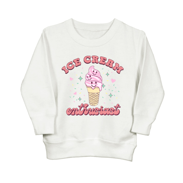 Ice Cream Enthusias Kids Sweatshirt