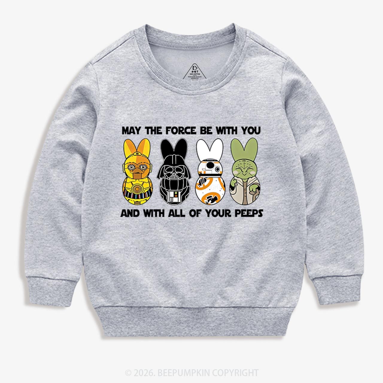 Bunny Ears Happy Easter Kid's Sweatshirt