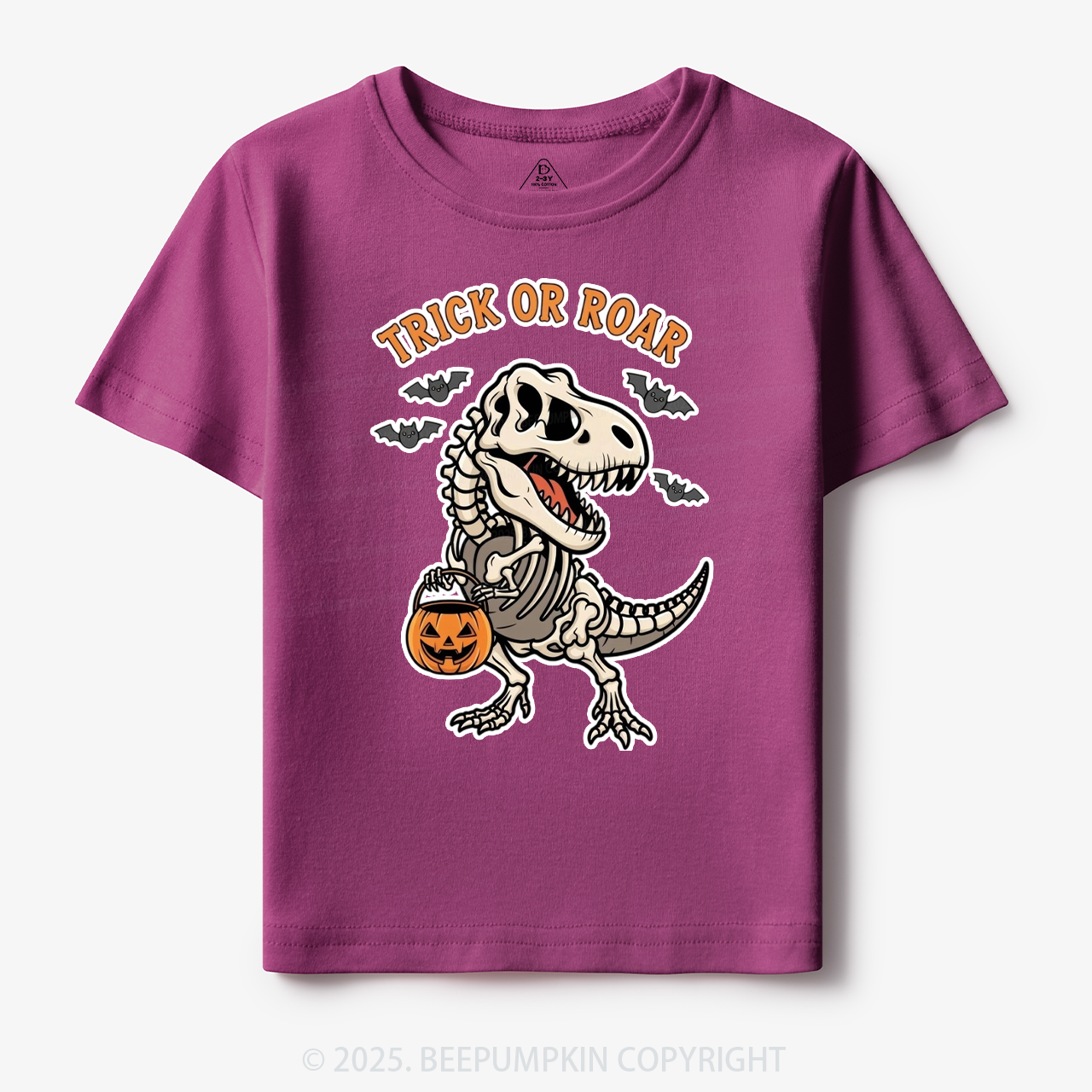 Trick Or Roar Dinosaur Halloween Toddler&Kid's Tees Beepumpkin
