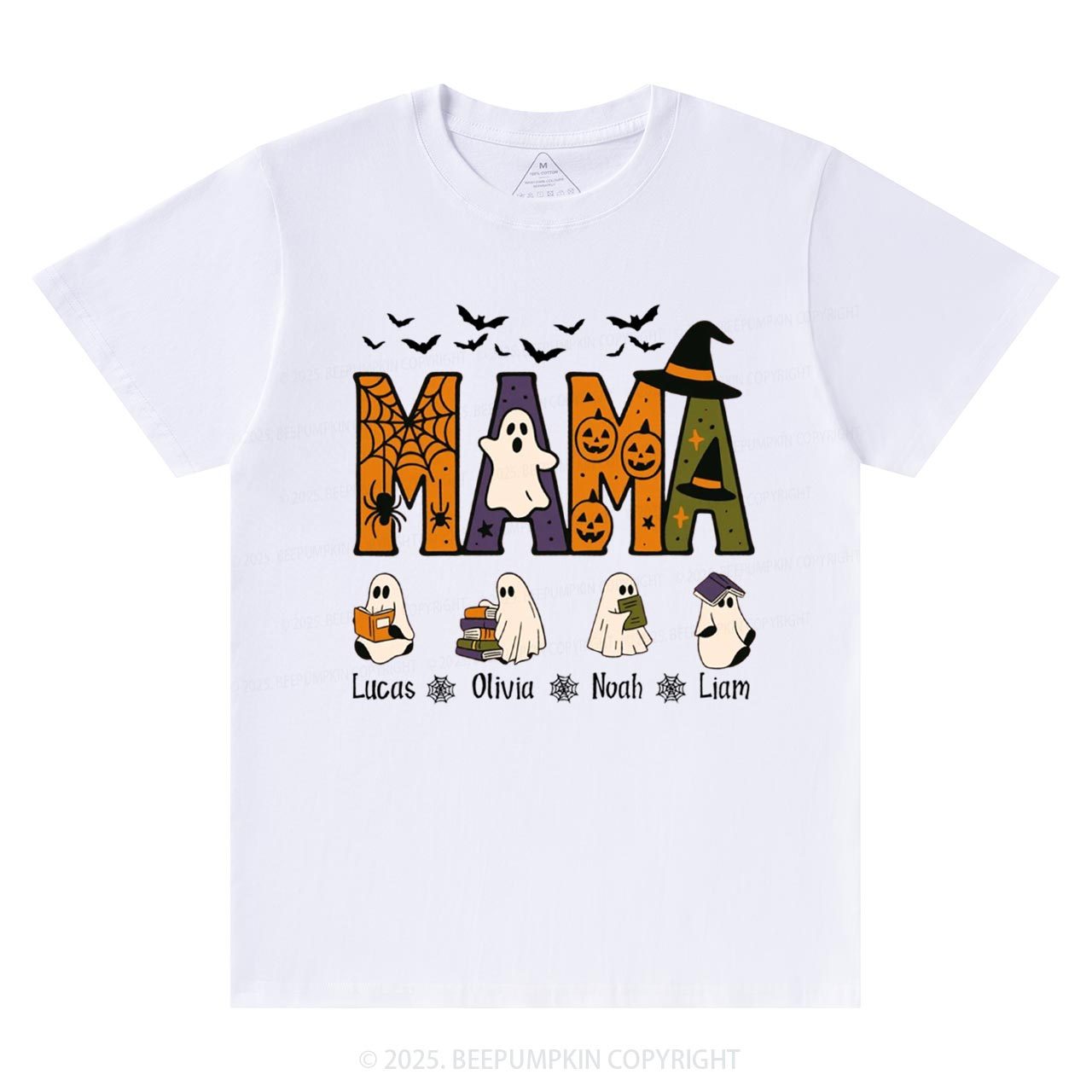 Personalized Mimi And Little Ghost Halloween T-Shirts Beepumpkin