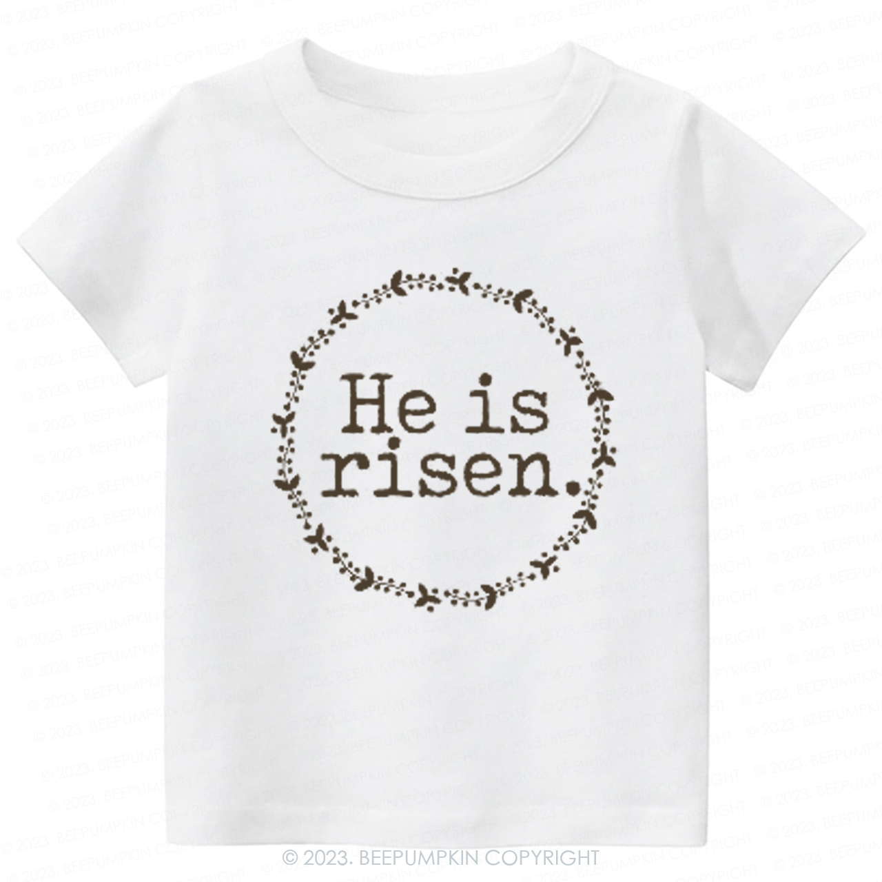 He Is Risen Faith Based Easter-Toddler Tees
