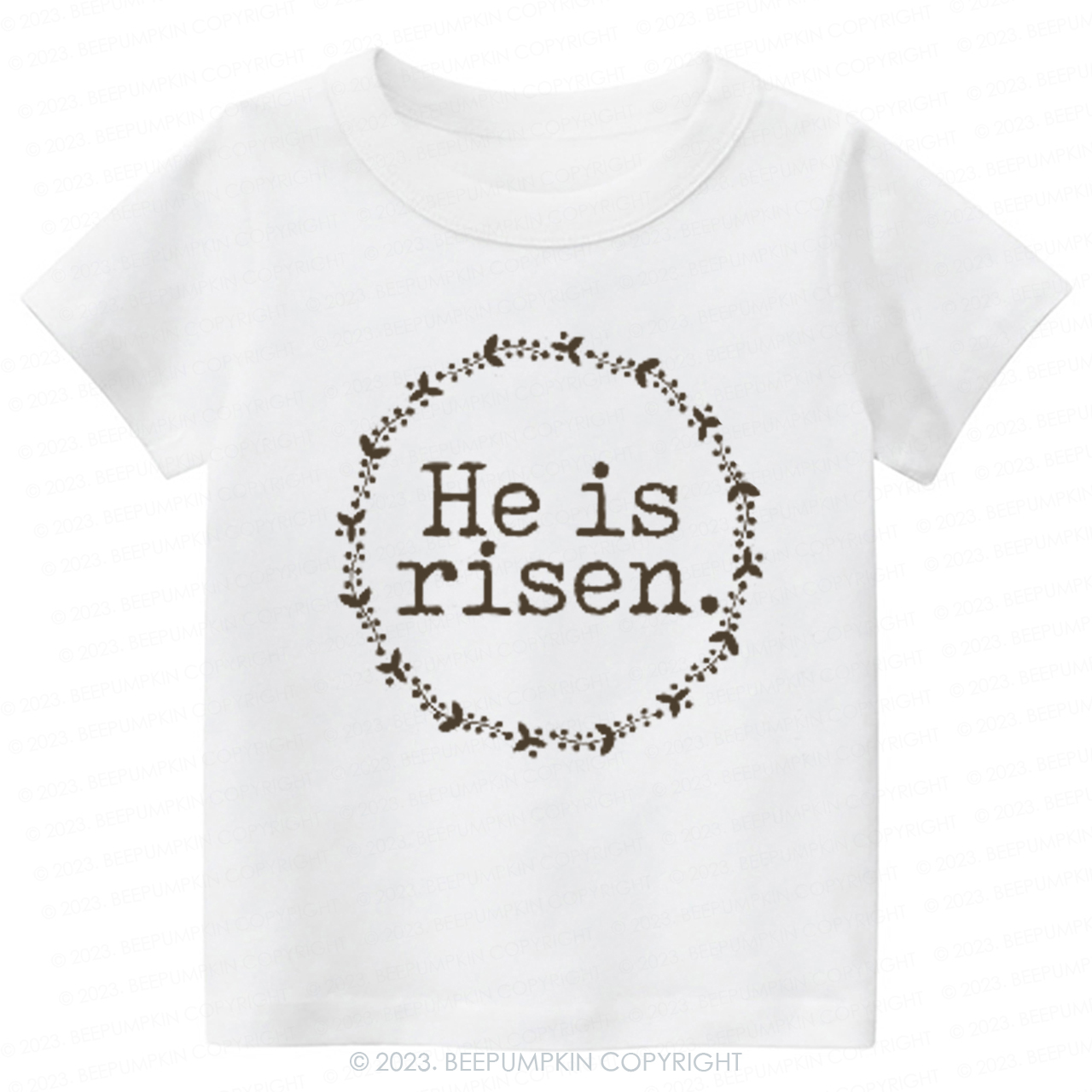 He Is Risen Faith Based Easter-Toddler Tees