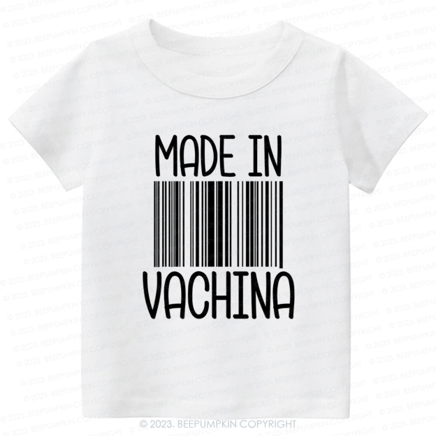 Funny Made In Vachina Kids Shirt