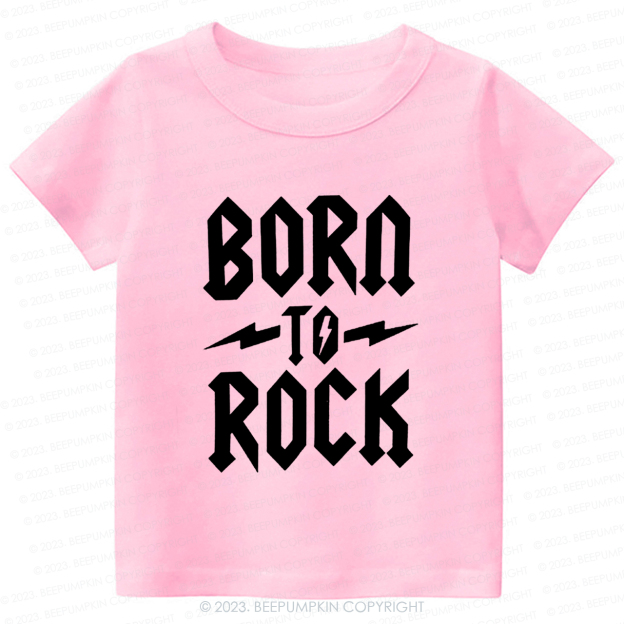 Born To Rock Heavy Metal Kids Shirt 8