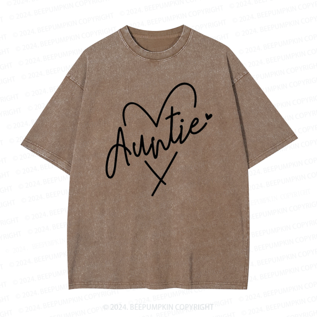 Auntie Heart Auntie Washed Tees
