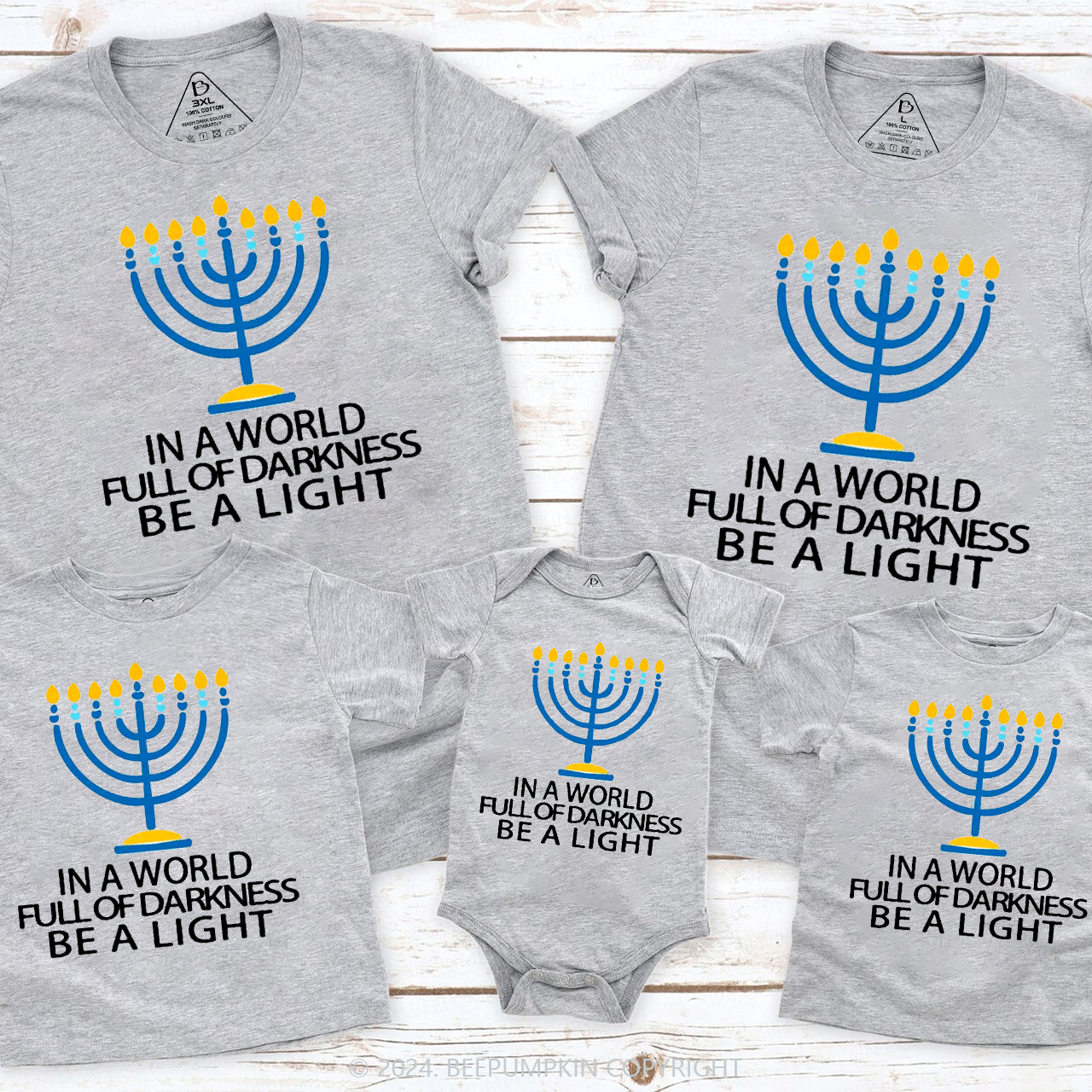 Hanukkah In A World Full Of Darkness Be A Light T-Shirts