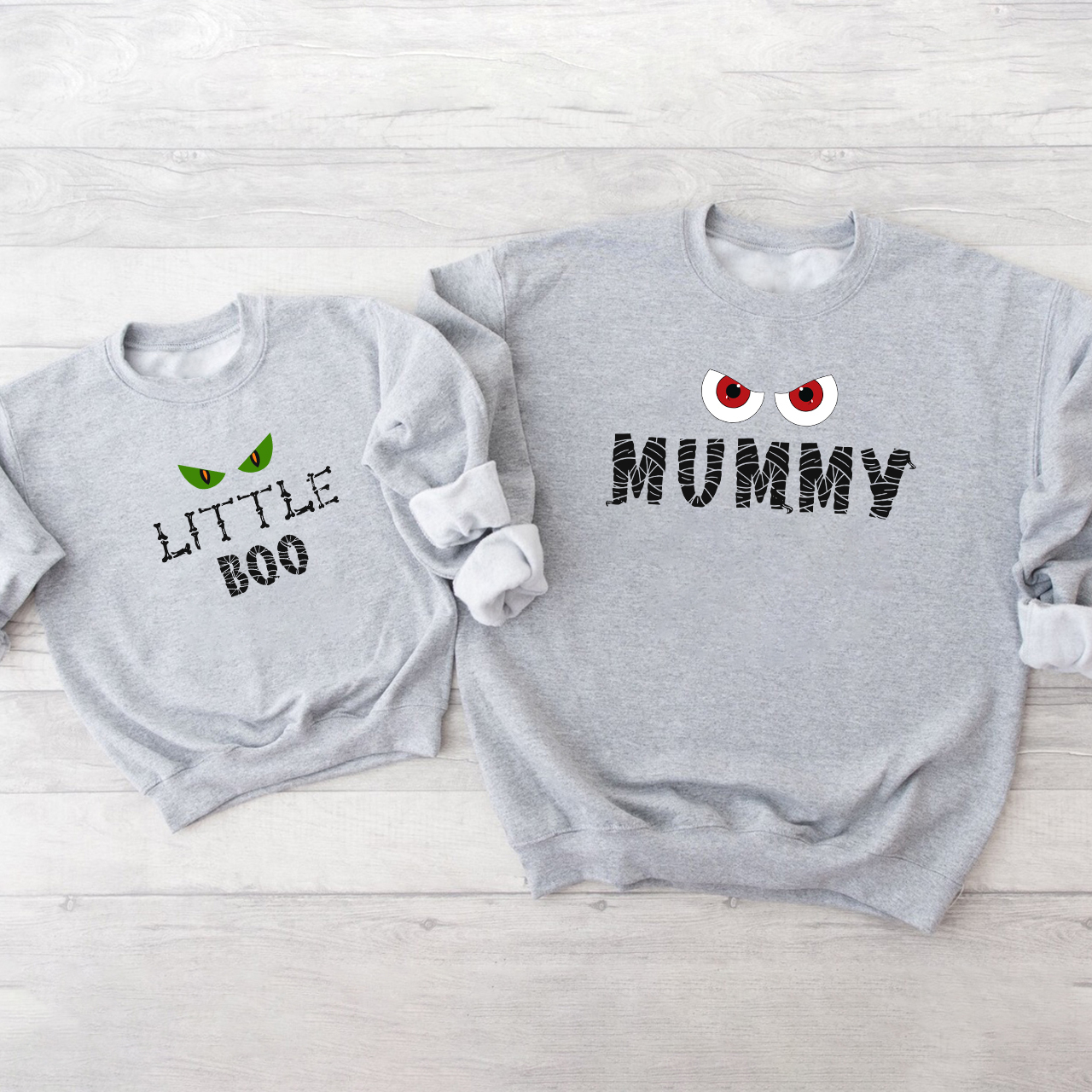 Halloween Funny Group Monsters Family Matching Sweatshirt