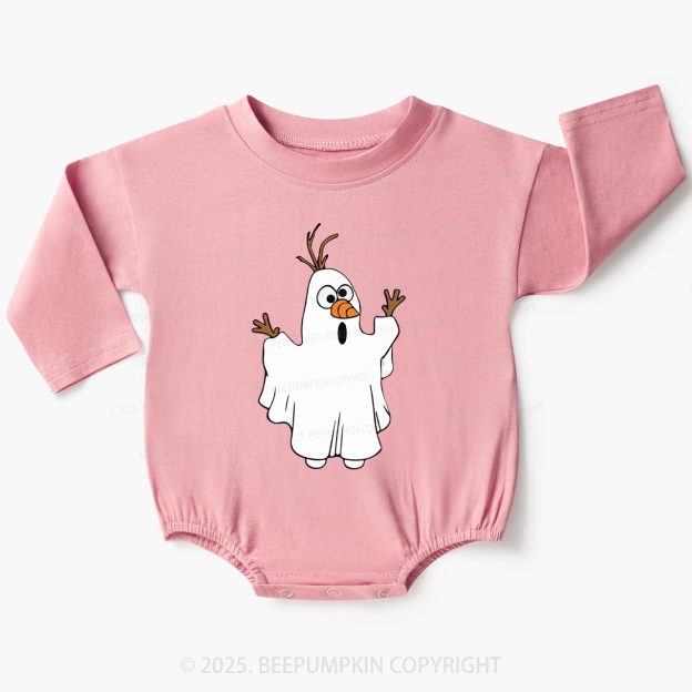 Halloween Boo Ghost Baby Bubble Romper Beepumpkin