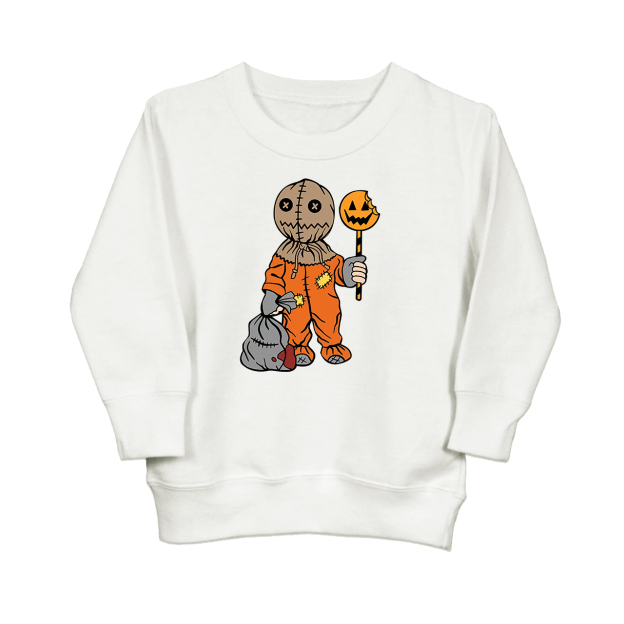 Trick Or Treat Halloween Candy Toddler Sweatshirt
