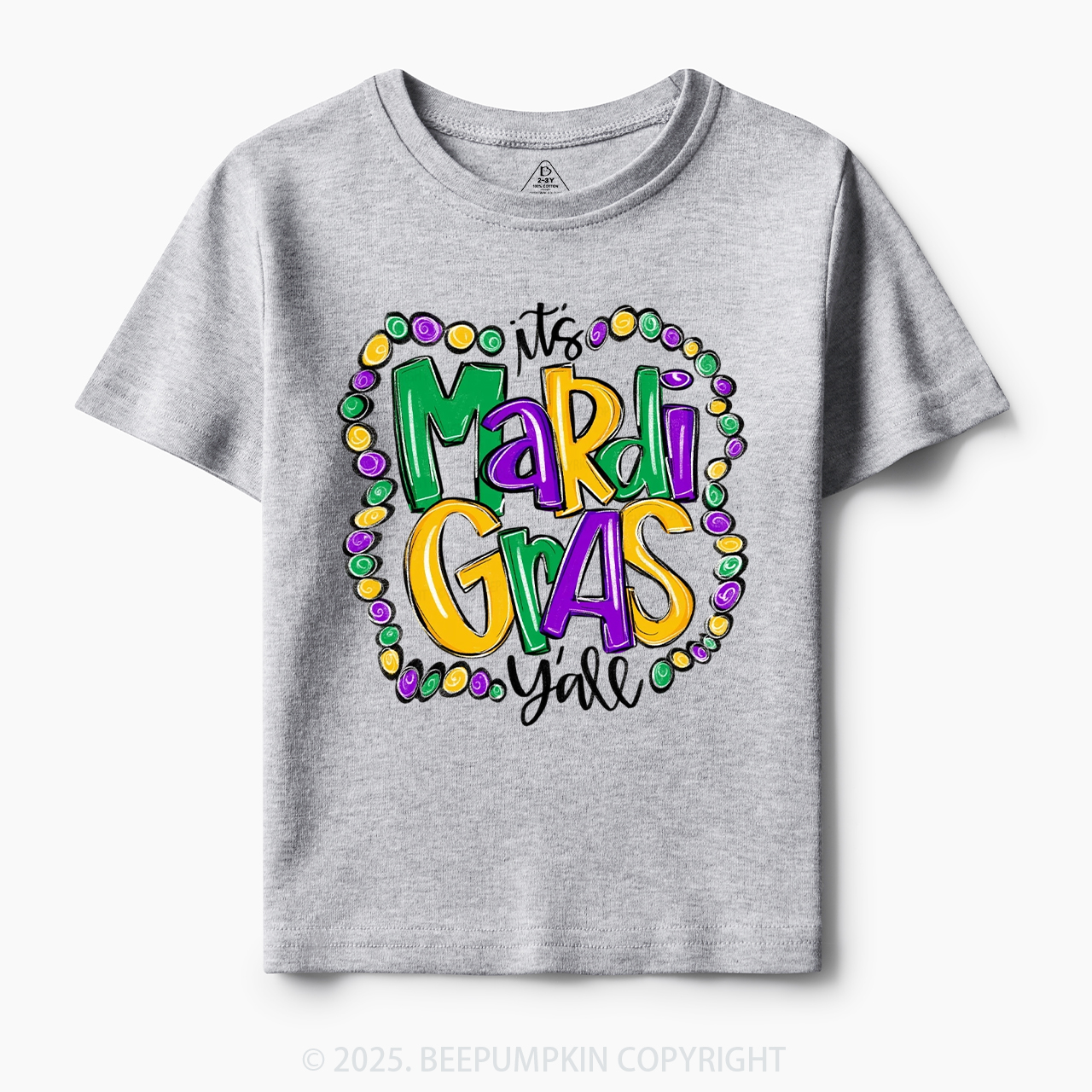 It’s Mardi Gras Y’all! Toddler&Kid's Tees Beepumpkin